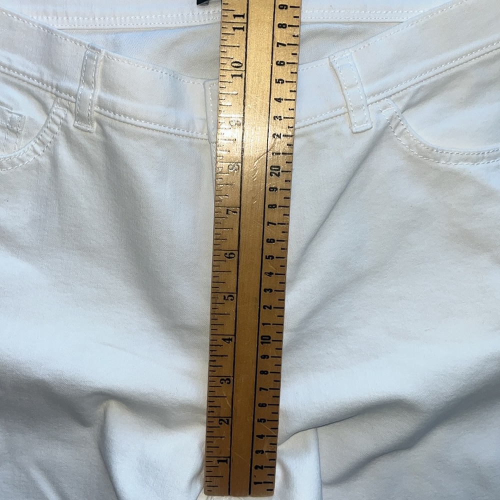 Lafayette 148 New York White Cropped Jeans - Picture 10 of 12